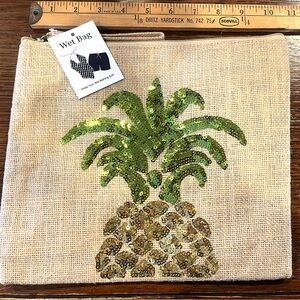 Sequin Pineapple Wet Bag